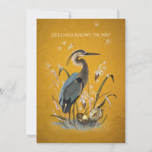 Carte personnalisable Blue Heron