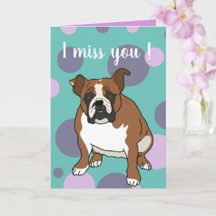 Carte personnalisable Bouledogue Anglais