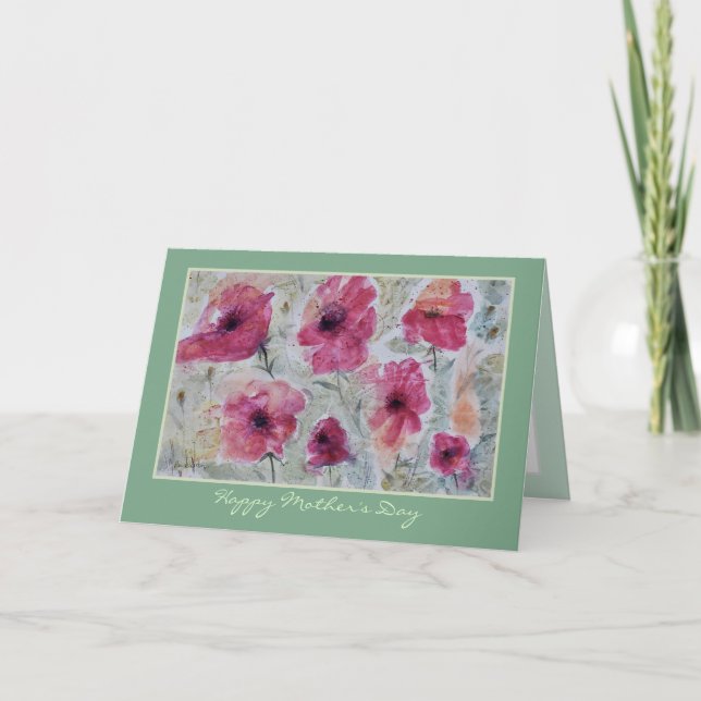 Carte personnalisable de fête des mères (Devant)