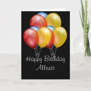 Carte personnalisable de joyeux anniversaire