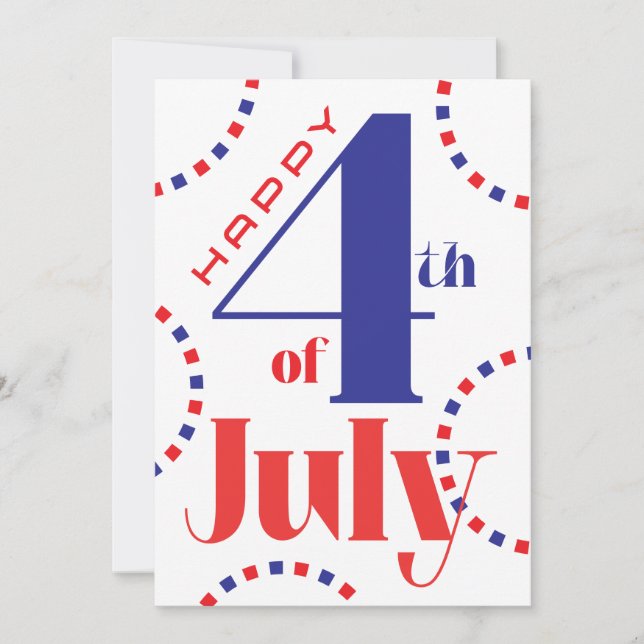 Carte personnalisable du 14 juillet (Devant)