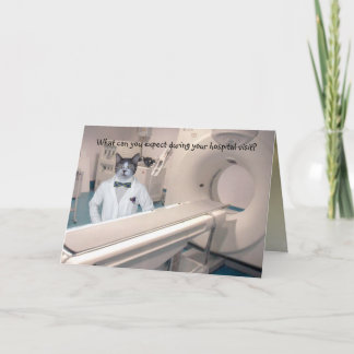 Carte Personnalisable Funny Hospital Stay Get Well