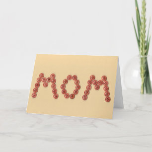Carte Personnalisable Mignonne Fun Unique Fête des Mères