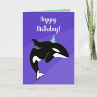 Personnalisable Orca Killer Whale Anniversaire