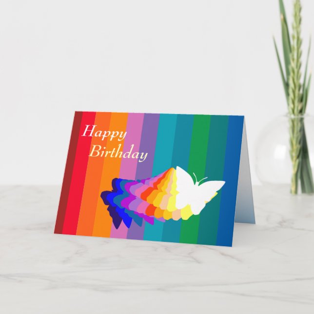 Carte Personnalisable : Papillons (Devant)