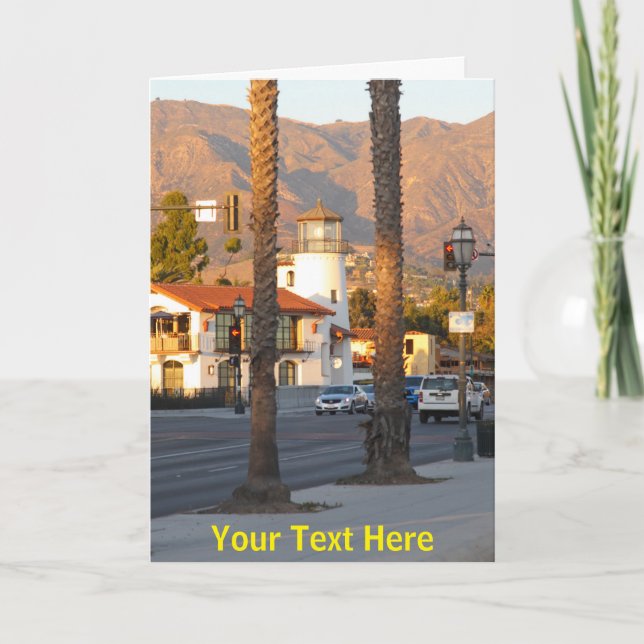 Carte Personnalisable Père Noël Barbara California (Devant)
