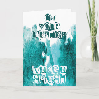Carte Personnalisable Un Splash
