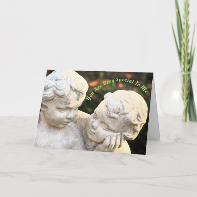 CARTE PERSONNALISABLE/"VOUS ÊTES SI SPÉCIAL POUR MOI"/DE (Devant)