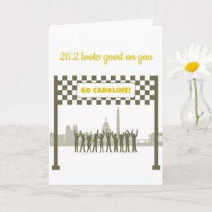 Carte Personnalisé 26,2 Marine Washington DC Marathon