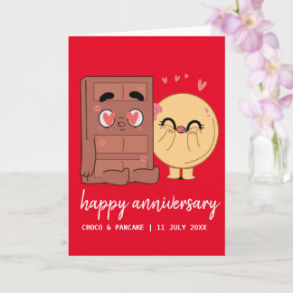 Carte Personnalisé Choco & Pancake Joyeux anniversaire M