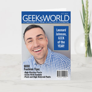 Carte Personnalisé Funny Fake GeeKsWorld Magazine Voitur