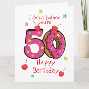 Carte Personnalisé Joyeux Anniversaire Décennies de Donu