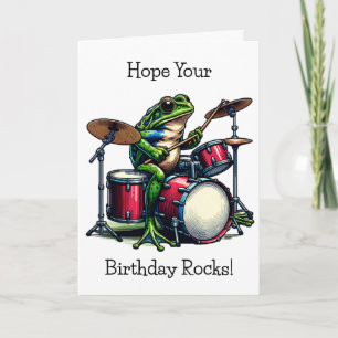 Carte Personnalisé Joyeux Anniversaire Guitare Jouer des