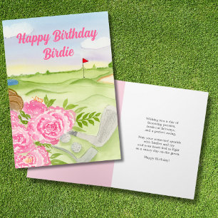 Carte Personnalisé Joyeux Anniversaire Peonies Sur Le Go
