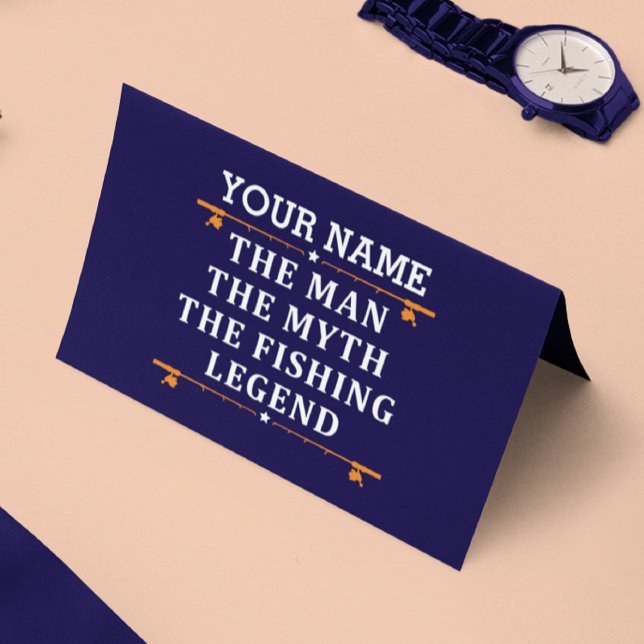 Carte Personnalisé L'Homme Le Mythe La Légende De La Pêc (Créateur téléchargé)