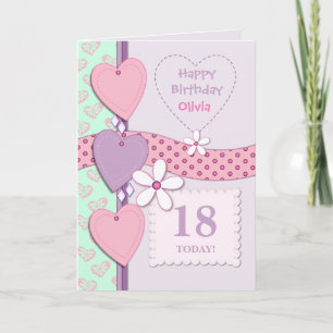 Carte Personnalisé Lilac Âge spécial Anniversaire