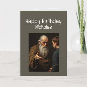 Carte Personnalisé Nom Funny Anniversaire vieil âge Veni