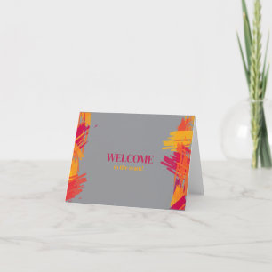 Carte Personnalisé simple Élégante Bienvenue dans l'équi