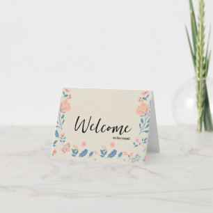 Carte Personnalisé simple Élégante Bienvenue dans l'équi