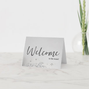 Carte Personnalisé simple Élégante Bienvenue dans l'équi