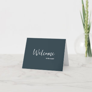 Carte Personnalisé simple Élégante Bienvenue dans l'équi