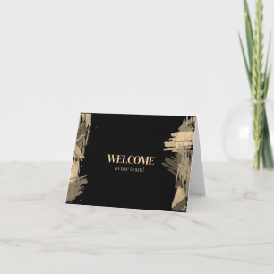 Carte Personnalisé simple Élégante Bienvenue dans l'équi