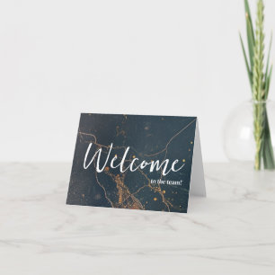 Carte Personnalisé simple Élégante Bienvenue dans l'équi