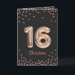 Carte Personnalisé Sweet 16 Happy 16th Birthday Parties<br><div class="desc">Personnalisé Sweet 16 Happy 16th Birthday Parties scintillant</div>