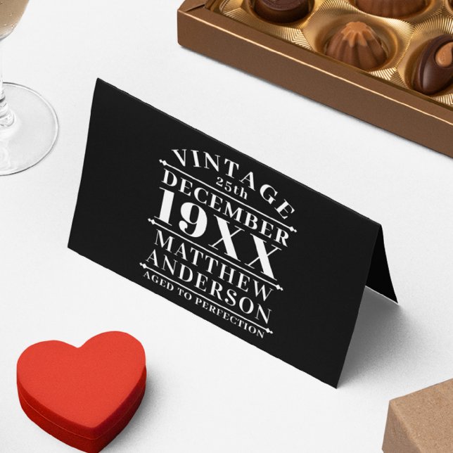 Carte Personnalisé Vintage à la perfection (Créateur téléchargé)