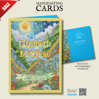 CARTE PERSONNALISÉE À LA MAIN PAGAN CELTIC NATURE