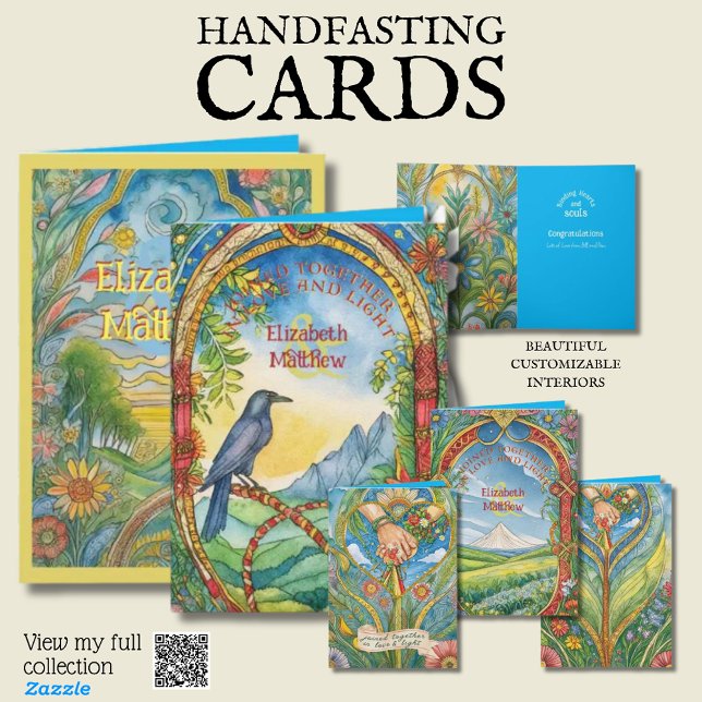 CARTE PERSONNALISÉE À LA MAIN PAGAN CELTIC RAVEN (Créateur téléchargé)