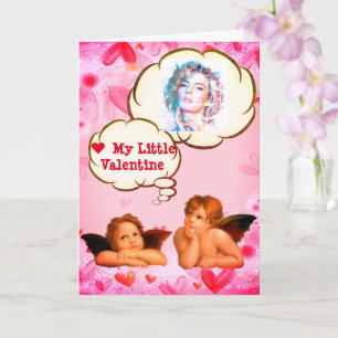 Carte personnalisée AIVE MON PETITE VALENTINE Cher