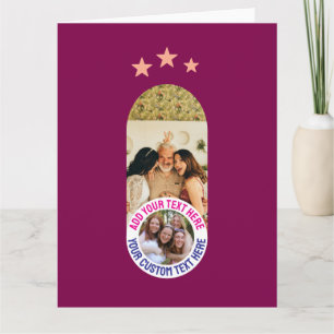 Carte personnalisée avec photo et message – Texte