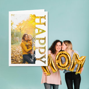 Carte personnalisée Bonne fête des mères avec phot