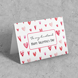 Carte personnalisée "Cœurs de la Saint-Valentin à 