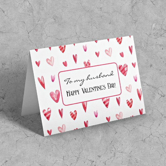 Carte personnalisée "Cœurs de la Saint-Valentin à  (Créateur téléchargé)