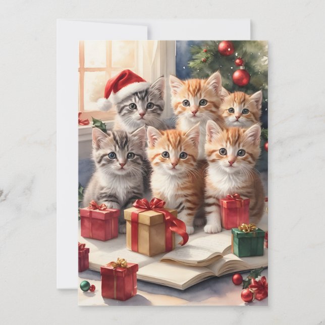 Carte personnalisée Cute Kittens (Devant)