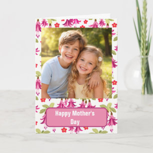 Carte personnalisée de fête des mères avec photo  