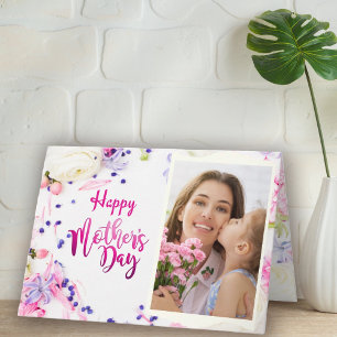 Carte personnalisée de Fête des Mères avec photo e