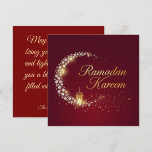 Carte personnalisée de fête Ramadan Kareem