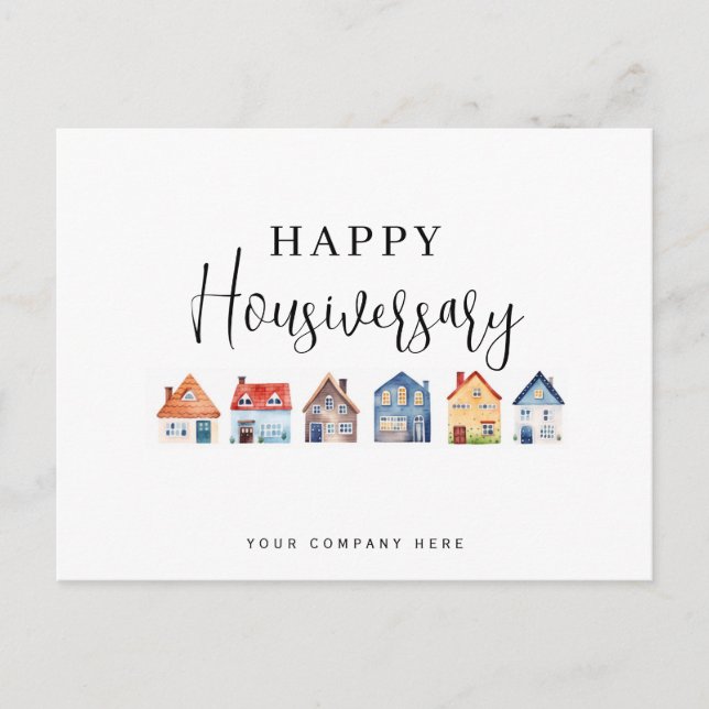 Carte personnalisée de Housiversary pour Kelly (Devant)