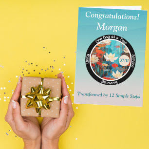 Carte personnalisée de jalons de sobriété