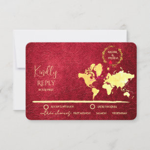 Carte personnalisée de voyage d'amour Mariage