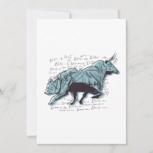 Carte personnalisée du marché des ours et des taur