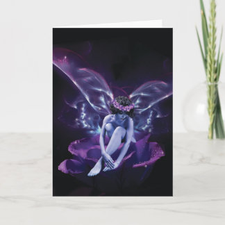 Carte personnalisée Fairy rose