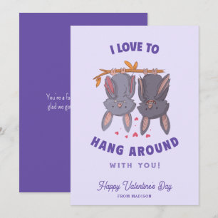 Carte personnalisée Funny Bats Pun pour enfants Va