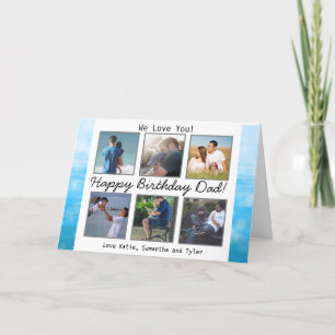 Carte personnalisée Joyeux Anniversaire Papa avec 