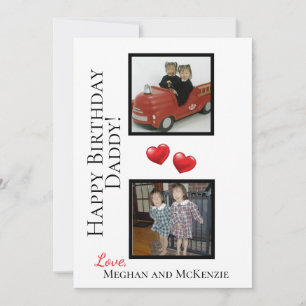Carte personnalisée Joyeux Anniversaire Papa avec