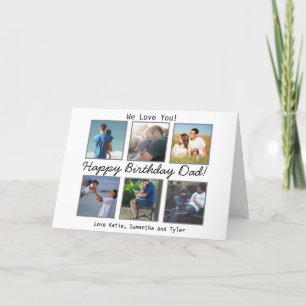 Carte personnalisée Joyeux Anniversaire Papa avec 