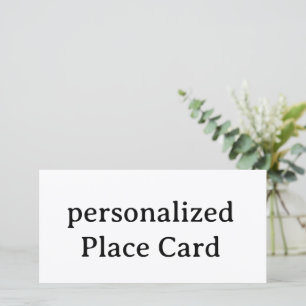 Carte personnalisée mate 8" x 4" à plat